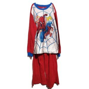 spiderman 2 piece matching pajamas set size 10/12